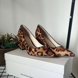 NWB Marc Fisher Leopard Zala Heels